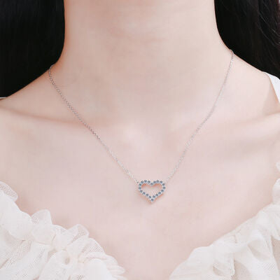 Loving Heart Moissanite 925 Sterling Necklace
