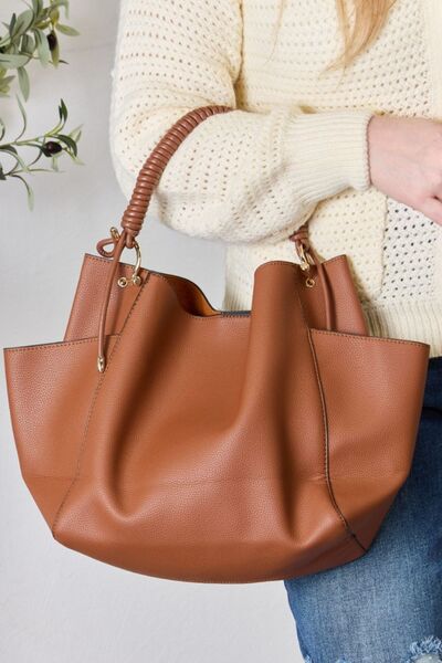 Karissa Vegan Leather Handbag with Pouch