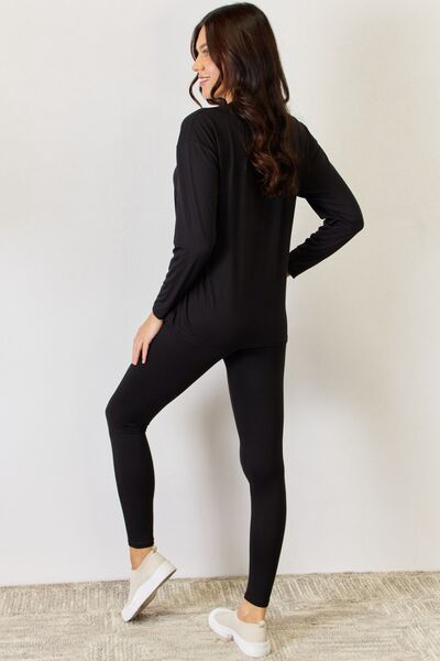 Movin' Up Long Sleeve Tee and Leggings Set