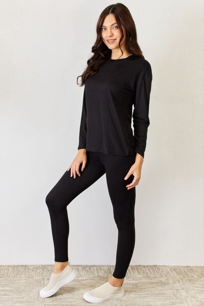 Movin' Up Long Sleeve Tee and Leggings Set