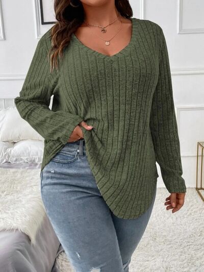 Blissfully Basic Long Sleeve Tee - Plus