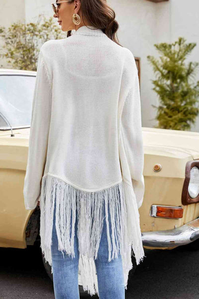 Casual Kisses Fringe Cardigan