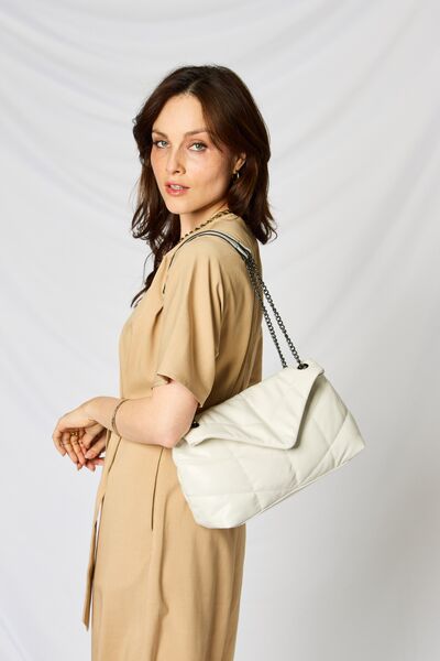 Greta Vegan Leather Handbag in Black or Beige