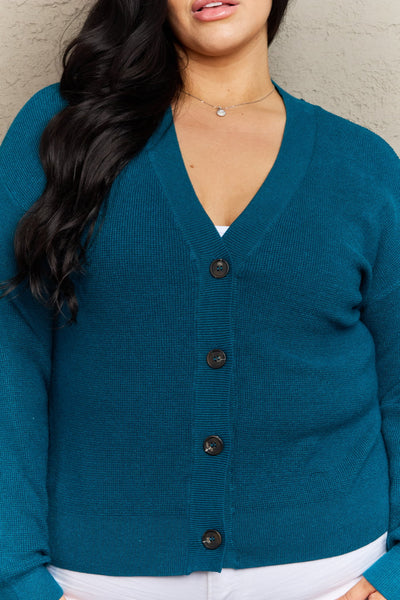 Kiss Me Tonight Cardigan in Teal