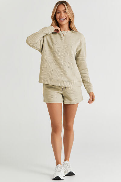 Simple Pleasures Comfy Set - Long Sleeve/Shorts