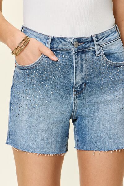 Judy Blue Geena Rhinestone Shorts