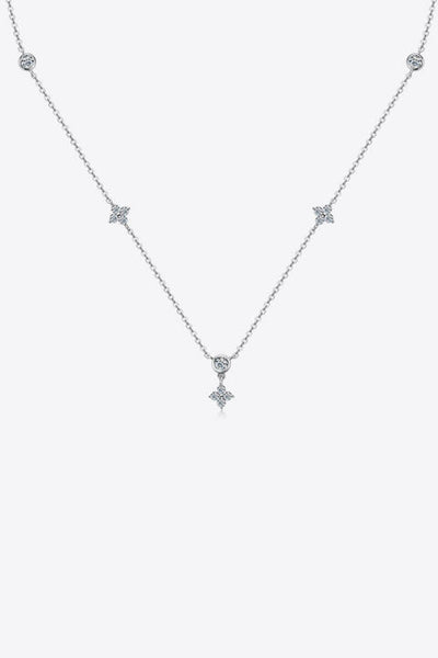 Cross My Heart Moissanite 925 Sterling Necklace (3 colors)