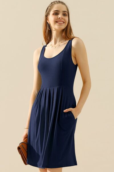 Everyday Sleeveless Dress with Pockets *10 colors*