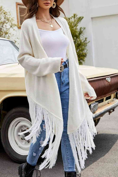 Casual Kisses Fringe Cardigan