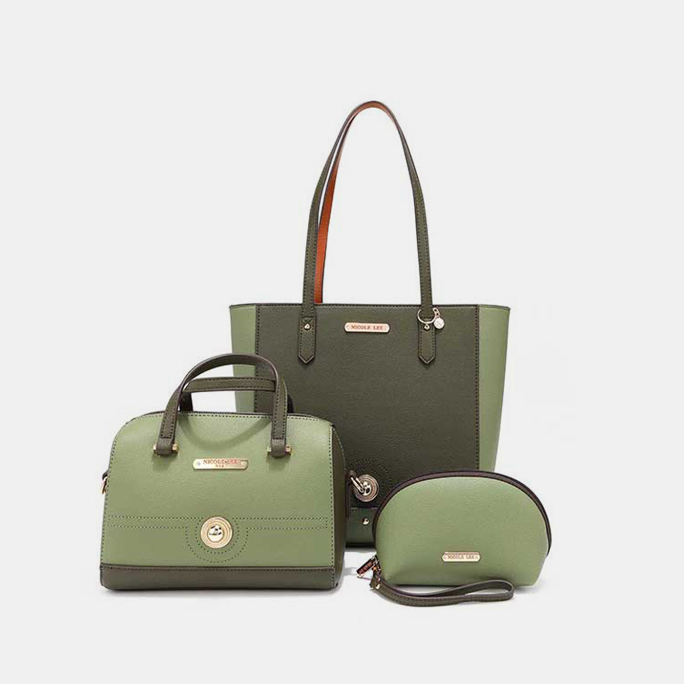 Nicole Lee USA Alluring Contrast Handbag Set