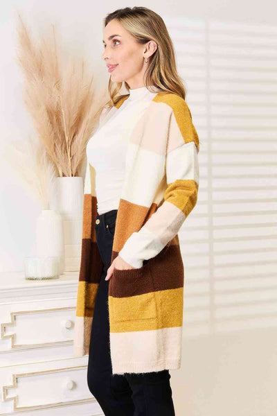 Fall Feelings Color Block Cardigan