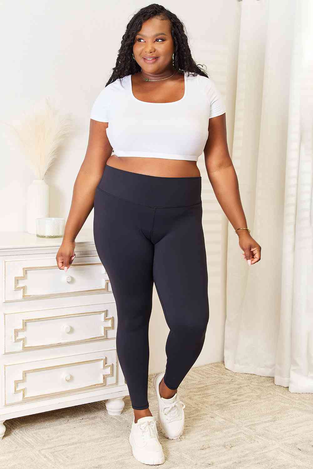 Wide Waistband Sports Leggings