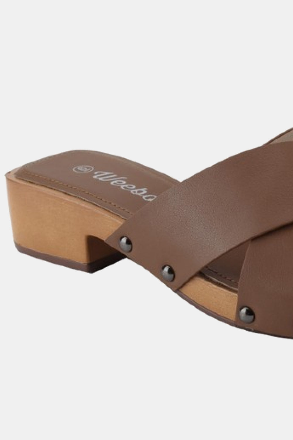 Step Into Summer Wooden Clog Mule in Brown