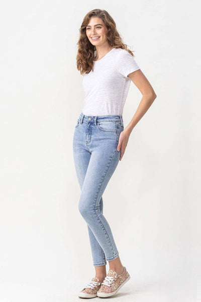 Loveret Talia Crop Skinny Jeans - Copper + Rose