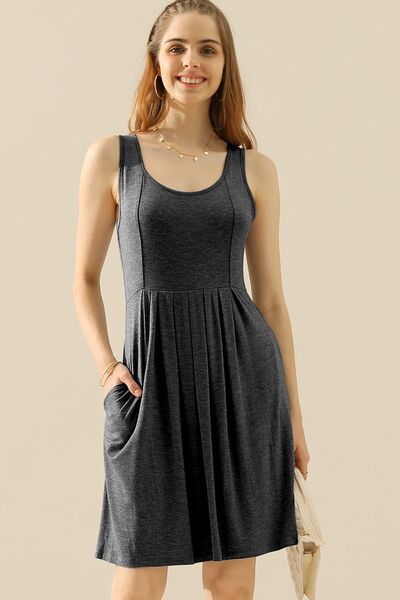 Everyday Sleeveless Dress with Pockets *10 colors*