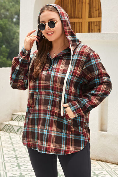 Pretty in Plaid Hoodie - Plus