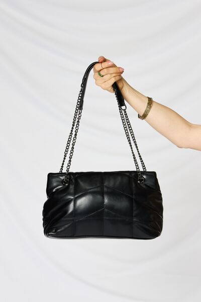 Greta Vegan Leather Handbag in Black or Beige