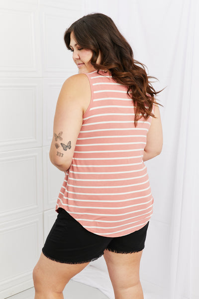 Find Your Path Sleeveless Top - Copper + Rose