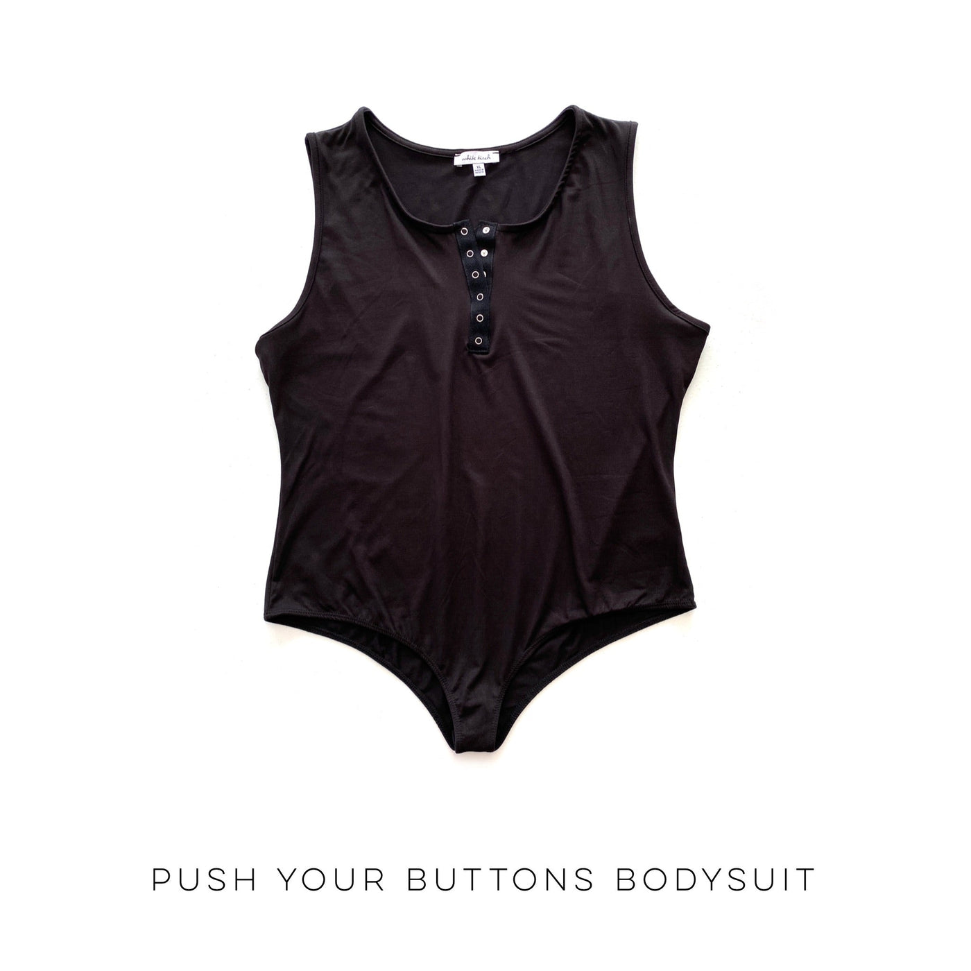 Push Your Buttons Bodysuit - Copper + Rose