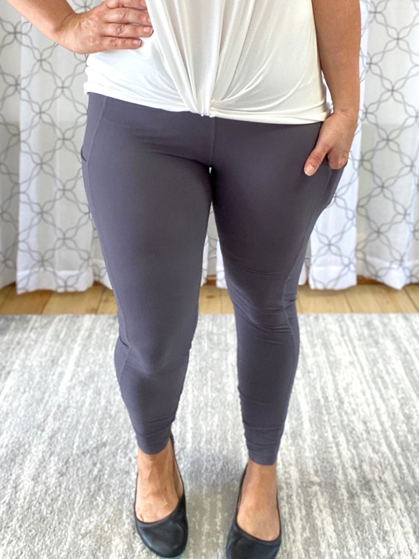 On The Go Leggings in Charcoal - Copper + Rose