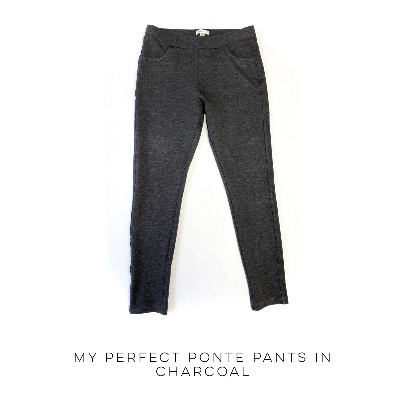 My Perfect Ponte Pants in Charcoal - Copper + Rose